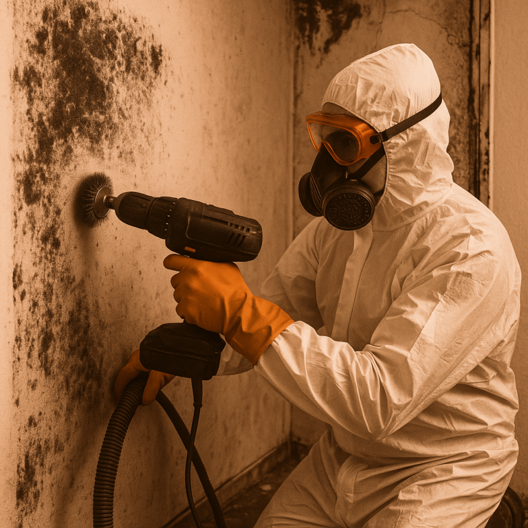 Instant Restoration team performing fire damage cleanup in Camarillo property