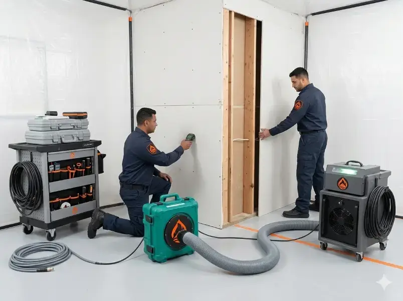 Smoke odor neutralization and reconstruction after fire damage restoration