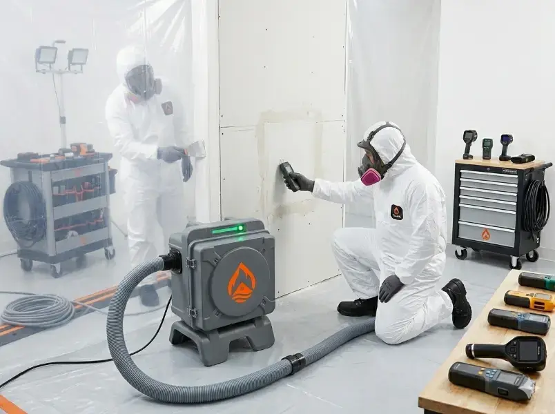 HEPA air filtration system used during mold remediation to restore indoor air quality