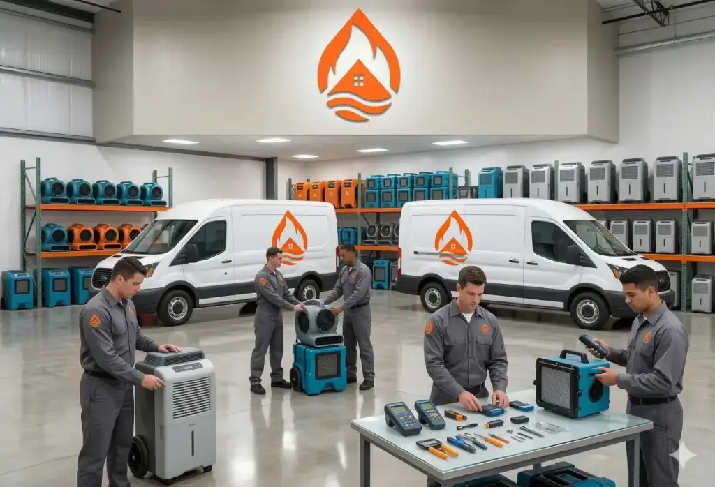 Instant Restoration team providing professional water fire and mold restoration services in Los Angeles