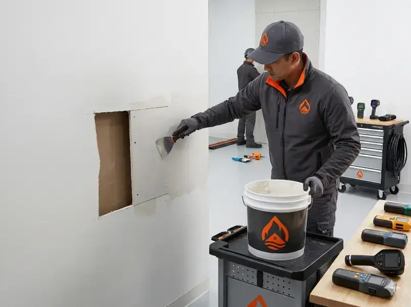 Water damage cleanup sanitization and reconstruction services