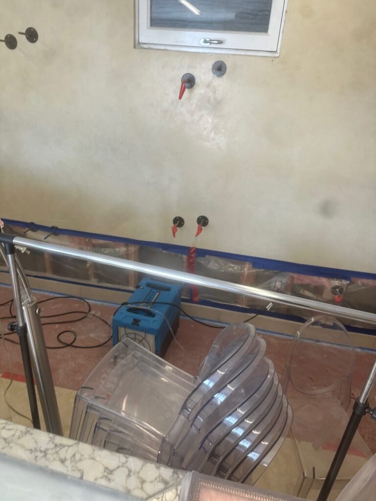 Instant Restoration job (structural drying stage) in Beverly Hills, CA