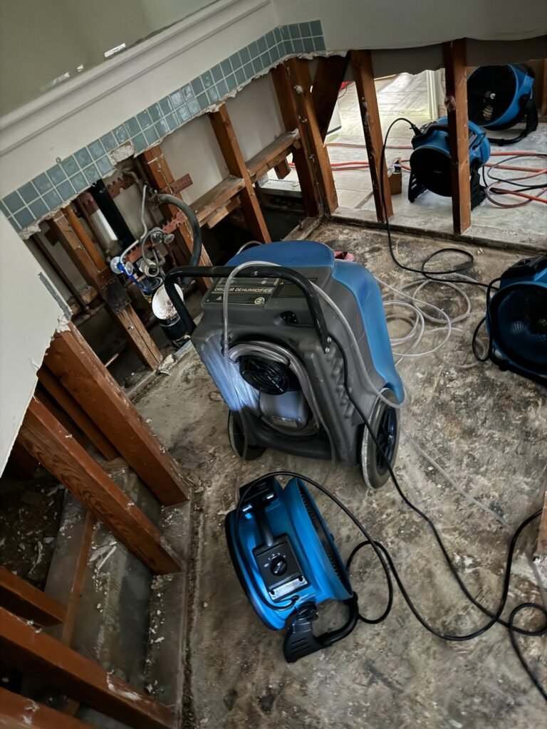 Instant Restoration job (structural drying stage) in Calabasas, CA