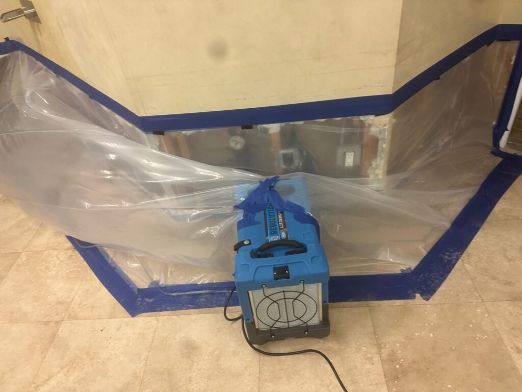 Instant Restoration job (structural drying stage) in Beverly Hills, CA