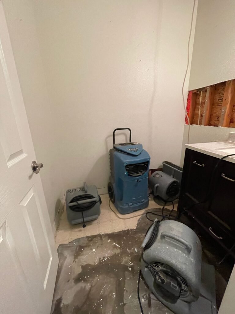 Instant Restoration job (structural drying stage) in Agoura Hills, CA