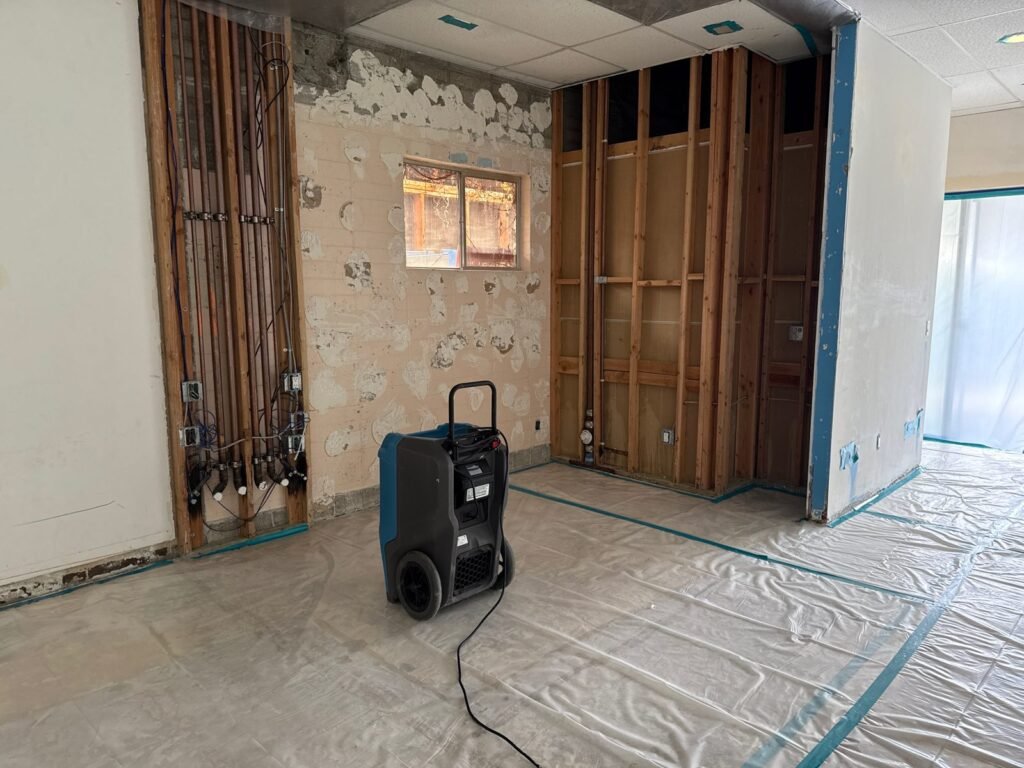 Instant Restoration job (structural drying stage) in Malibu, CA